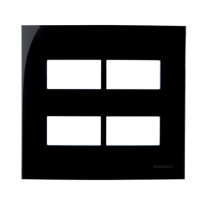 Placa 4x4 4 Postos Sem Suporte Ebony 15909 - Margirius