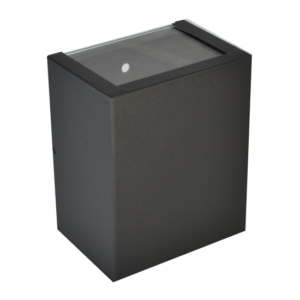 Arandela 6208 Alumínio para lâmpada Halopim ou LED - Preto