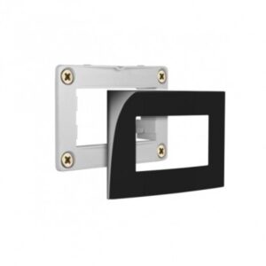 Placa 1 Posto Para Móveis Com Suporte Ebony 15750 - Margirius