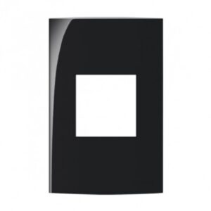 Placa 2x4 2 Postos Adjacentes Sem Suporte Ebony Sleek 15915 - Margirius