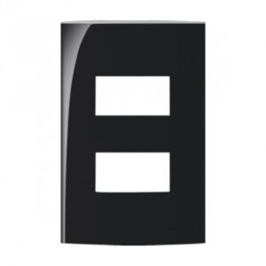 Placa 2x4 2 Postos Separados Sem Suporte Ebony 15914 - Margirius